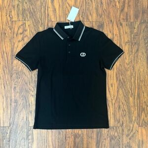 Dior Black Polo with White Accents